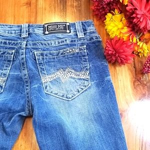 Miss Me 29 Straight Leg Soft Comfy Denim Jean 28"